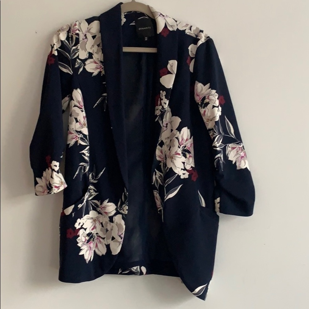Spring Floral Blazer - Dynamite
